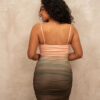 Vestido Yvonne Naranja/Café - Image 3