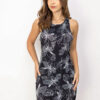 Vestido Maxi Juliana Negro Floral