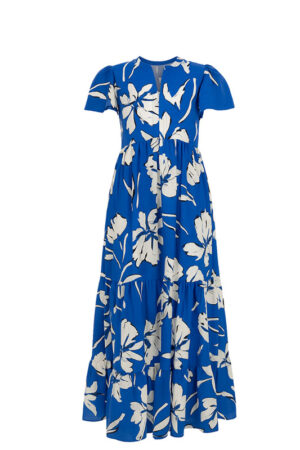Vestido Marely Maxi Azul Flo
