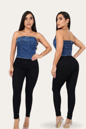 Jeans Skinny Negro 1500