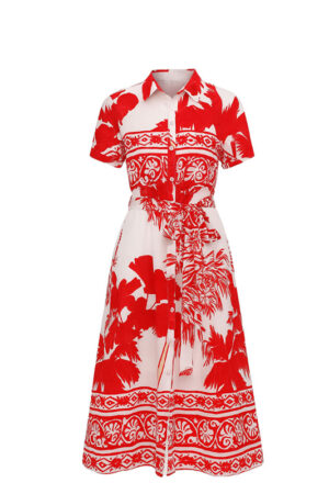 Vestido Andy Rojo Print