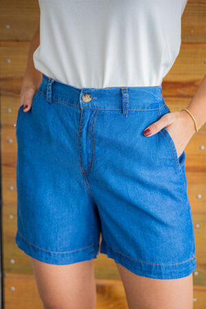 Mom Short Azul