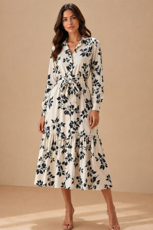 Vestido Valentina Negro Floral