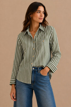 Blusa Karla Verde Rayas