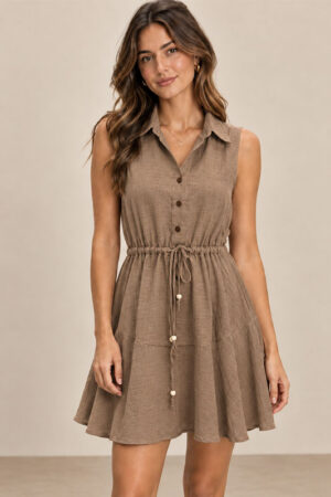 Vestido Amanda Café